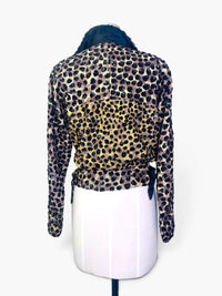 Wild at Heart | Jeanette for St. Martin Sequin Leopard Moto Jacket