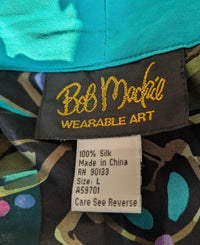 Night Flight: Bob Mackie Wearable Art Silk Dragonfly Kimono Jacket
