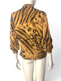 Jungle Luxe | Vintage Le Caviar Animal Print Blouse