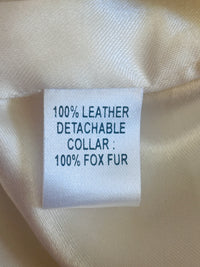 Pearl & Edge: Caché Pearlescent Cream Leather Jacket