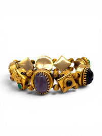 Vintage Mystical Symbolic Charm Bracelet | Scarabs, Serpents and Dragon's Breath