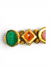 Vintage Mystical Symbolic Charm Bracelet | Scarabs, Serpents and Dragon's Breath