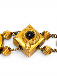 Vintage Mystical Symbolic Charm Bracelet | Scarabs, Serpents and Dragon's Breath