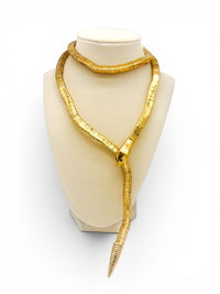 Vintage Gold-Tone Articulating Snake Necklace (or Belt)
