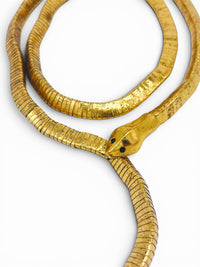 Vintage Gold-Tone Articulating Snake Necklace (or Belt)