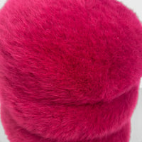 Vintage 60's Cranberry Kiss Angora Fur Statement Hat by Christine Original
