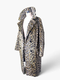 The Wild Arrival: 1960s Safari by Fairmoor Leopard Faux Fur Coat