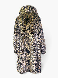 The Wild Arrival: 1960s Safari by Fairmoor Leopard Faux Fur Coat