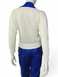 Vintage Nannell 80s Rhinestone Sailor Collar Sweater