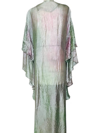 Judith Ann Creations Hand-Dyed Metallic and Rhinestone Embellished Rayon Lounge Dress Caftan