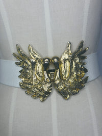 1972 Mimi di N Gold-Tone Runway Statement Swan Belt
