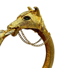 Vintage MCM Figural Horse Head Clamper Bracelet