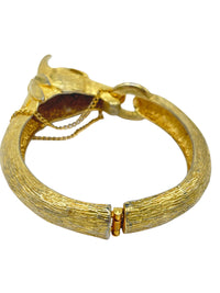 Vintage MCM Figural Horse Head Clamper Bracelet