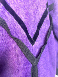 Purple Reign I Creation Jalev Over-sized Purple Mohair Statement Cardigan