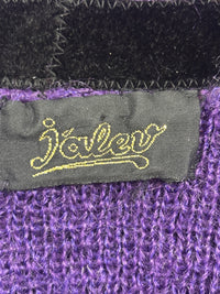 Purple Reign I Creation Jalev Over-sized Purple Mohair Statement Cardigan