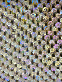 Vintage Nelson Chan Arts & Co. Hand-Beaded Aurora Borealis Sequin Sweater