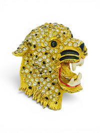 Feirce & Fabulous I 70's Vintage Rhinestone Leopard Brooch