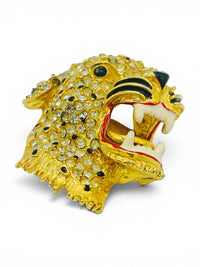 Feirce & Fabulous I 70's Vintage Rhinestone Leopard Brooch