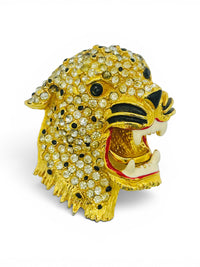 Feirce & Fabulous I 70's Vintage Rhinestone Leopard Brooch