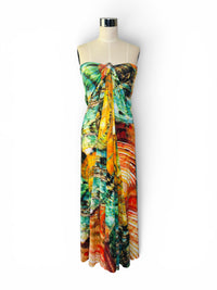 An Ocean of Color | Roberto Cavalli Dress