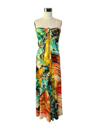 An Ocean of Color | Roberto Cavalli Dress