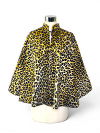 Hear Me Roar I Vintage 1960s Leopard Print Cape WB