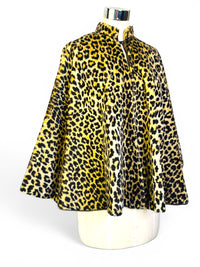 Hear Me Roar I Vintage 1960s Leopard Print Cape WB