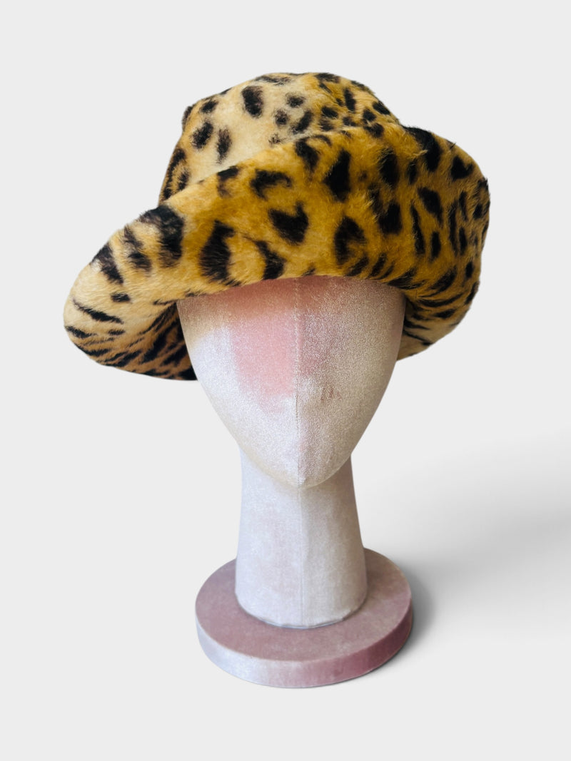 Spotted Drama: Vintage 60s Angel Designs Leopard-Print Hat