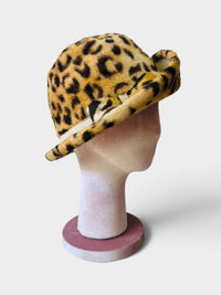 Spotted Drama: Vintage 60s Angel Designs Leopard-Print Hat