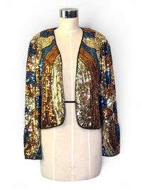 After Dark | Jack Bryan Vintage Art Deco Glam Sequin Jacket