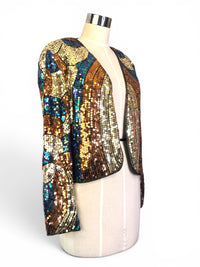 After Dark | Jack Bryan Vintage Art Deco Glam Sequin Jacket