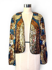 After Dark | Jack Bryan Vintage Art Deco Glam Sequin Jacket