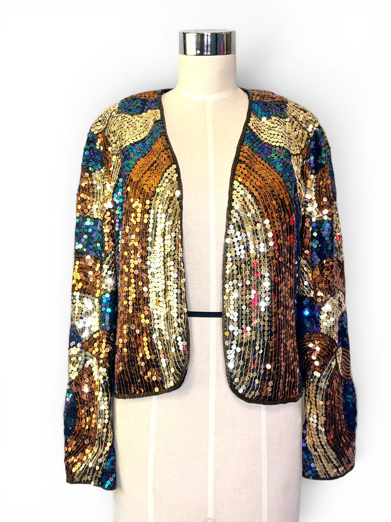 After Dark | Jack Bryan Vintage Art Deco Glam Sequin Jacket