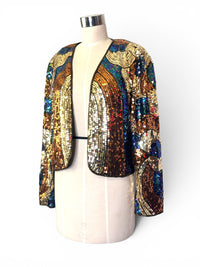 After Dark | Jack Bryan Vintage Art Deco Glam Sequin Jacket