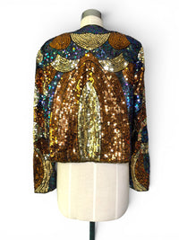 After Dark | Jack Bryan Vintage Art Deco Glam Sequin Jacket