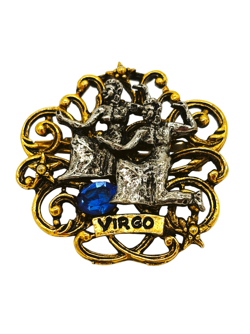 Vintage Arthur Pepper ART Virgo Zodiac Brooch