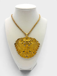Vintage Kenneth Jay Lane Highly Collectible Gold-Tone Statement Moth Necklace