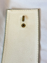 1980s Mint Stone & Geode Runway Leather Statement Belt M/L