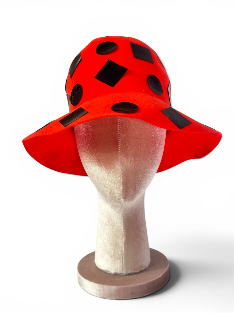 Red Alert | Vintage 60's Mod Tally Ho New York Avant-Garde Hat