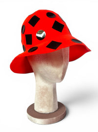 Red Alert | Vintage 60's Mod Tally Ho New York Avant-Garde Hat