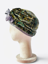 Decadence in Velvet | Leslie James Statement Torque Turban Hat