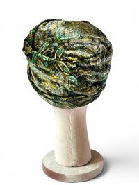 Decadence in Velvet | Leslie James Statement Torque Turban Hat