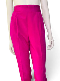 Electric Fuchsia | Vintage Counterparts High-Waisted Pleated Trouser Pants
