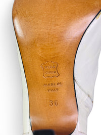 Pearl After Dark | Vintage Italian Pearlescent Leather Snakeskin Stiletto Boots