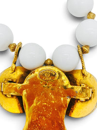 The Moon Oracle | Vintage Kenneth Jay Lane Sculptural Pendant Necklace