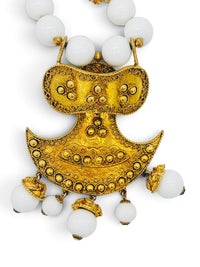 The Moon Oracle | Vintage Kenneth Jay Lane Sculptural Pendant Necklace