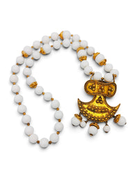 The Moon Oracle | Vintage Kenneth Jay Lane Sculptural Pendant Necklace