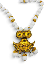 The Moon Oracle | Vintage Kenneth Jay Lane Sculptural Pendant Necklace