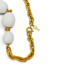 Trifari 70's Trifari “Gilded Dynasty” Asian-Inspired Beaded Tassel Necklace