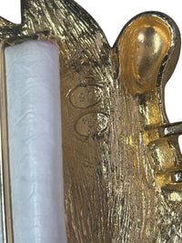 1972 Mimi di N Gold-Tone Runway Statement Swan Belt